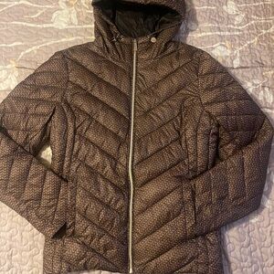 Michael Kors Dark Brown Puffer Jacket